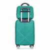 2 Piece Luggage Sets Lightweight Suitcase, Spinner Wheels, (20/14) - Dark Green - Image 6