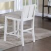 Graham - 3 Piece Small Space Counter Height Dining Table With Shelves And 2 Chairs (Set of 3) - White Finish - Image 10