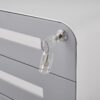 3 Drawer Mobile File Cabinet Under Desk Office, Simple Style Versatile Storage Cabinet For Legal / Letter / A4 Files, 5 Wheel Design Anti-Tilting Cold Rolled Steel Waterproof Moisture-Proof - White / Gray - Image 11