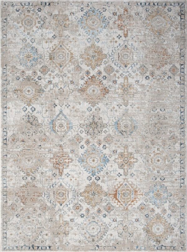 Noble - 2' X 3' Area Rug Polyester - Ivory