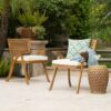 Dining Chair With Water Resistant Cushion - Teak - Image 4