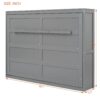 Queen Size, Murphy Wall Bed - Gray - Image 10