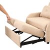 Versatile Pull Out Sofa Sleeper 3 In 1 With Wing Table & USB Charge Linen, Compact Design - Beige - Image 18