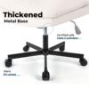 Large Size Swivel Home Office Desk Chair Armless Office Room Chair - Beige - Image 7