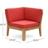 Grenada - Corner And Coffee Table - Red - Image 3