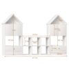 Versatile Children's Bookshelf With House-Shaped Design Multifunctional Storage - White - Image 3
