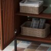 30" Vintage Bathroom Vanity With Ceramic Sink, Modern Bathroom Vanity Cabinet With 2 Soft Close Doors, Equpiied With 4 Sturdy Iron Legs - Antique Dark Brown - Image 12