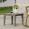 Dexterity - Outdoor Square Side Table With Wood Frame - Gray - Image 6