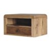 Chunky Floating Bedside Table - Brown - Image 8
