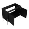 Minimalist 36" Freestanding Bathroom Vanity With Resin Sink And Storage Cabinet - Dark Oak - Image 19