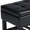 Saxon - Storage Ottoman Bench - Midnight Black - Image 5