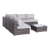 4 Person Seating Set With Cushions - Brown / Gray - Image 3