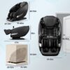 Massage Chair Full Body, Shiatsu Massage Chair Recliner With Airbag Massage, LCD Touch Screen, Lower Back And Calf Heating, Customizable Features And Zero Gravity Modes - Black - Image 9