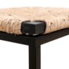 25" Height Backless Water Hyacinth Woven Bar Stools With Footrest (Set of 2) - Natural - Image 7