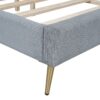 Queen Size Platform Contemporary Bed With Legs - Gray - Image 6