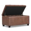 Sienna - Storage Ottoman Bench - Brown - Image 3