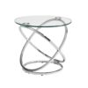 Modern Contemporary Cocktail Table Set - Chrome - Image 3