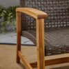 Outdoor 3 Seater Sofa With Rattan Cover - Gray - Image 9