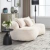 Bean Bag Sofa Lazy Sofa Comfort Lounger High Back Chair For Adults And Kids, Indoor & Outdoor - Beige - Image 11