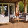 Wood Plastic Composite Deck Tiles (Set of 20), Sustainable Composite Decking Resist Rust, Water, Weather, Easy To Diy & Maintain, Ideal For Patios, Balconies, Rooftops - Burlywood - Image 4