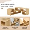 2 Piece Cube TV Stand And L Shaped Entertainment Center With Open Storage And 2 Shelves - Burly Wood - Image 9