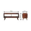 Open Top Media Unit - Brown - Image 11