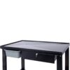 Transmission Teardown Work Station 1 / 2 Ton Capacity Sloping Drain Table Locking Drawer Removable Drain Basin Full-Width Lower Shelf Four Caster Wheels - Black - Image 13