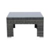 7 Piece Patio Furniture Set With Retractable Canopy Wicker Rattan Sectional Sofa Set Patio Furniture With Washable Cushions For Lawn, Garden, Backyard, Poolside Wicker And Cushion - Gray / Black - Image 11