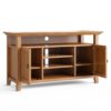 Amherst - TV Media Stand - Light Golden Brown - Image 2