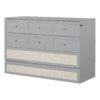 Queen Murphy Bed With Large Drawers - Gray - Image 2