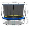10 Ft Trampoline Inner Safety Net Elastic Ropes Version - Blue - Image 5