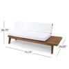 Hillcrest - V Shaped 4 Piece Sof Set With Coffee Table Cushions, Sandblast Finish - White - Image 9