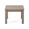 Halcyon - Outdoor Side Table With Slat Design And Acacia Wood Frame - Gray - Image 5