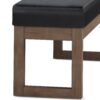 Milltown - Large Ottoman Bench - Midnight Black - Image 5