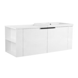 Modern 48" Bathroom Vanity Sink Combo With Spacious Storage - White