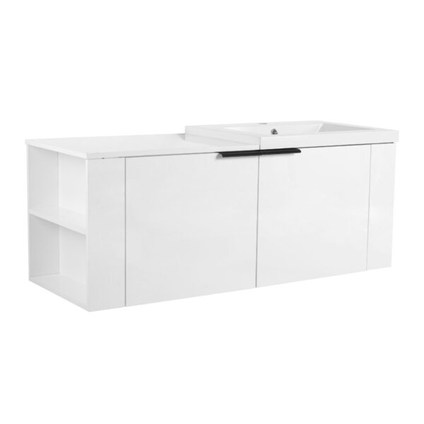 Modern 48" Bathroom Vanity Sink Combo With Spacious Storage - White