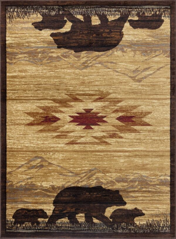 Nature's Nest - 2' X 3' Lodge, Area Rug - Multi