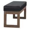 Milltown - Large Ottoman Bench - Midnight Black - Image 2