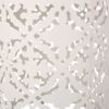 Airy - Outdoor Side Table With Lace Cut Design And Metal Frame - White - Image 6