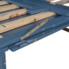 Queen Size Murphy Bed With Iron Legs, Modern Design - Blue - Image 17