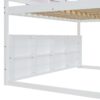 Full Size Loft Bed With House Shaped Frame And Tent - White / Pink - Image 16