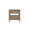 Open Nightstand With 2 Drawers - Sand - Image 2