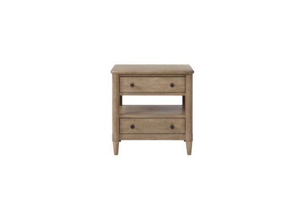 Open Nightstand With 2 Drawers - Sand
