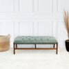 Hera - Bench With Buttons - Antique Green / Light Sage Green - Image 7