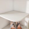 7 Tier Square Rotating Shoe Rack Tower With 360° Spinning Organizer - White - Image 12