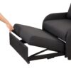 3 In 1 Pull Out Sofa Sleeper With Wing Table And USB Charge - Black - Image 22