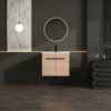 Bathroom Vanity Set With Resin Countertop Sink, 2 Doors - Oak - Image 6