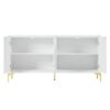 Creative Carved 4 Door Sideboard With Handleless Press To Open Design - White - Image 8