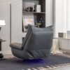 270 Swivel Glider Recliner Chair, Power Recliner Rocking Chair, USB Port Charge For Nursery Chair With Atmosphere Lamp For Living Room Bedroom Apartment - Dark Gray - Image 8
