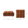 Marcel - Bubble Modular Modern Cocktail Ottoman - Orange - Image 7